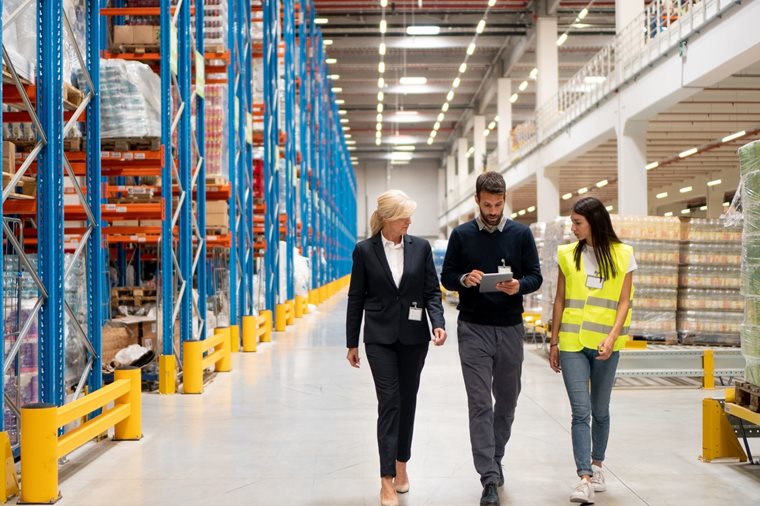 Box de stockage dédié à l’entrepôt logistique